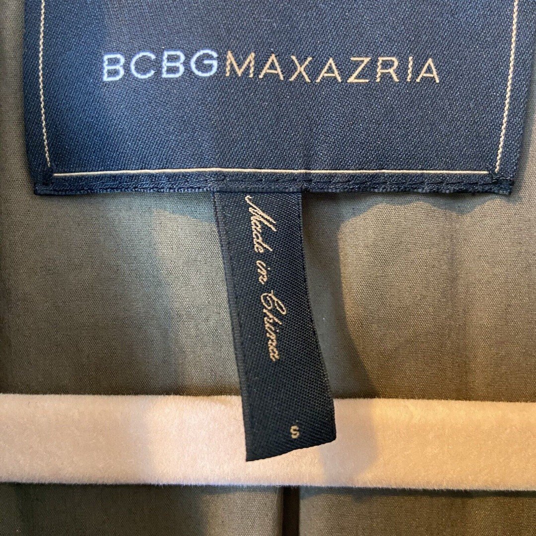 Comfortable BCBGMaxAzria Women Sz S Trench Coat Willow Belted Military Pockets Lined gUqdBMeeT Factory Price