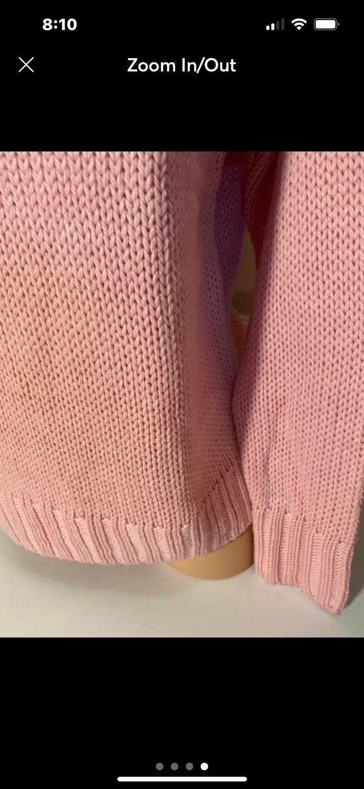 high discount Pink v neck sweater size XS,S,M NWT kkU6tmczK Great