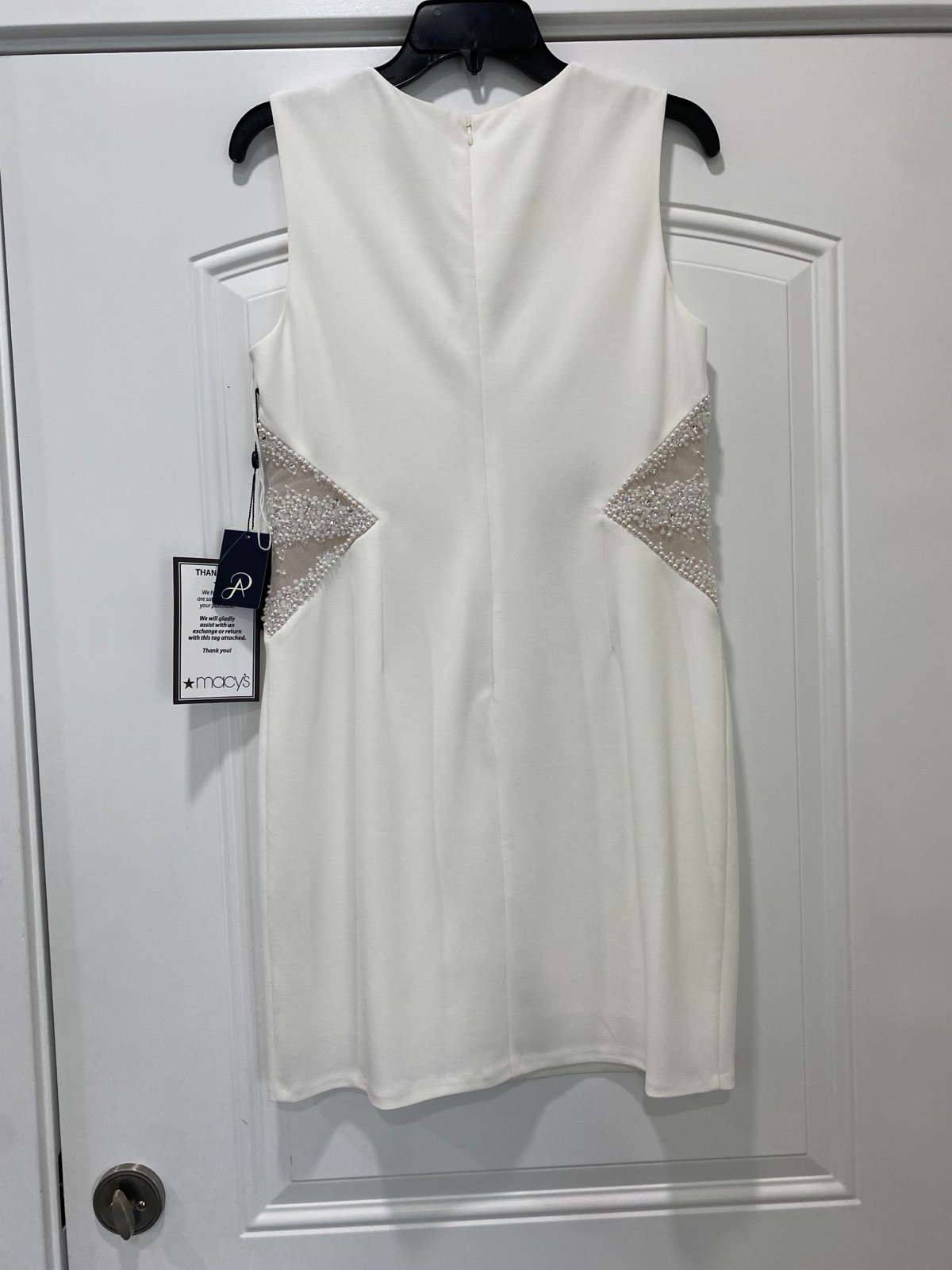 Great Women’s Adrianna Papell White Dress; Size 8; NWT NEVER WORN GZ8WemMCk New Style