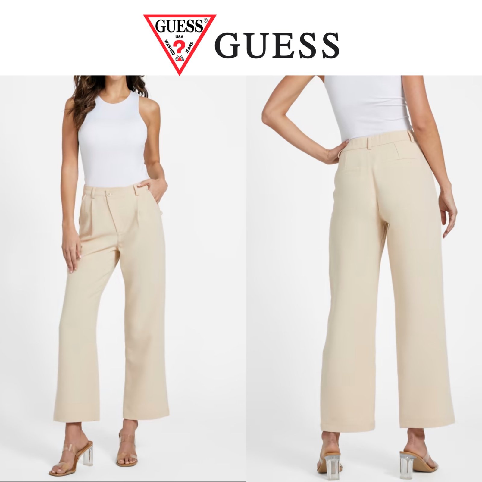 Affordable Guess Maya Crossover Waist Pants kXAil3tW3 Z