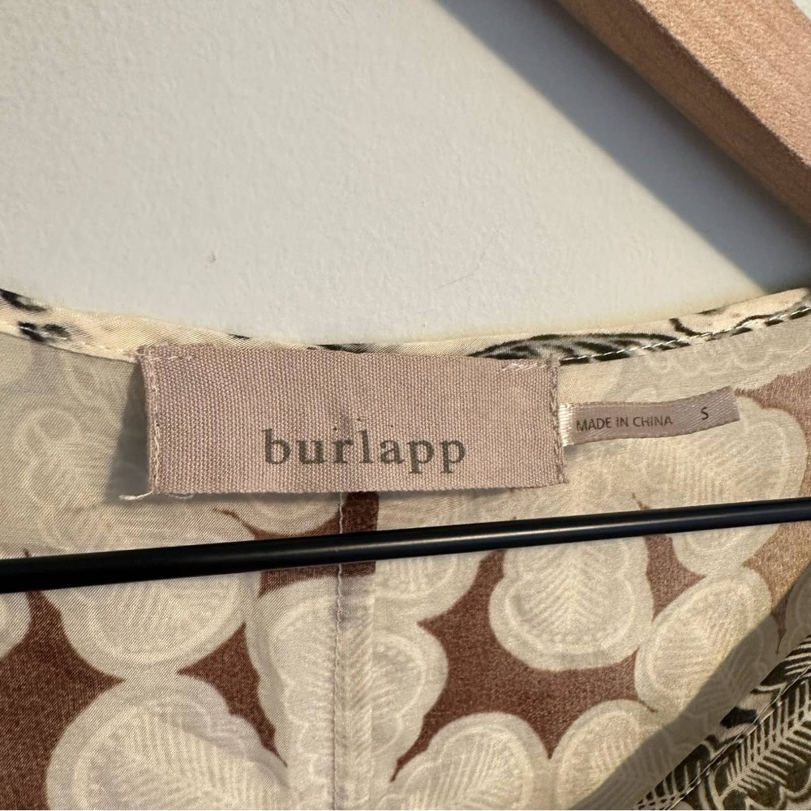 Exclusive Anthropologie Burlapp Cotton Silk Floral Blouse Small fSolHyVLX Online Exclusive