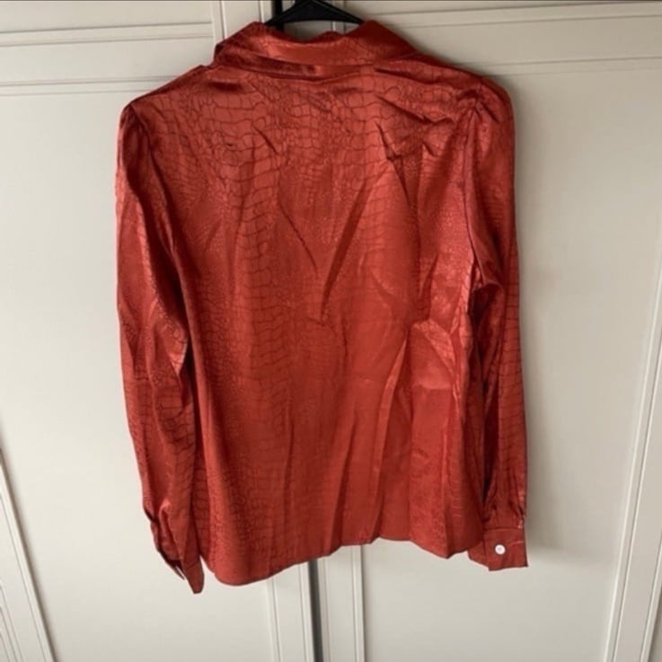 Perfect Brand New SHEIN Button down - Rust - S plA8R4qfw best sale