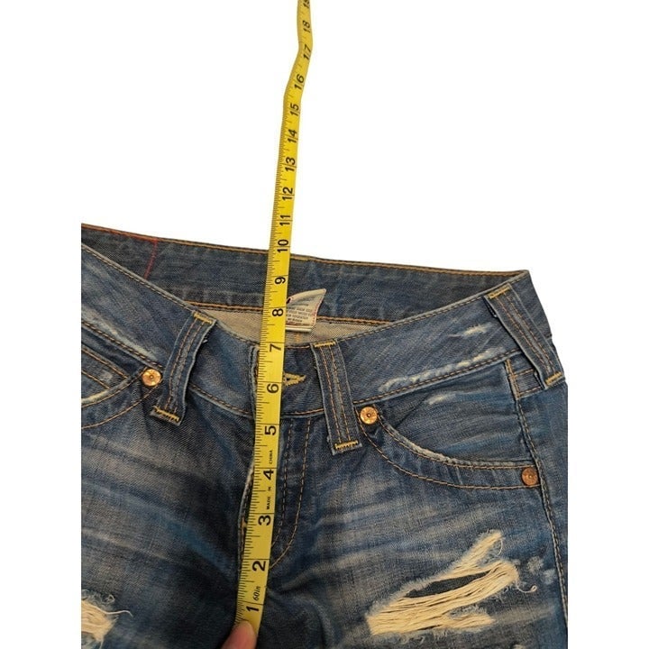 Discounted True Religion Distressed joey Women flare Jeans Y2K sz 27 rare MLpLPWxeO for sale