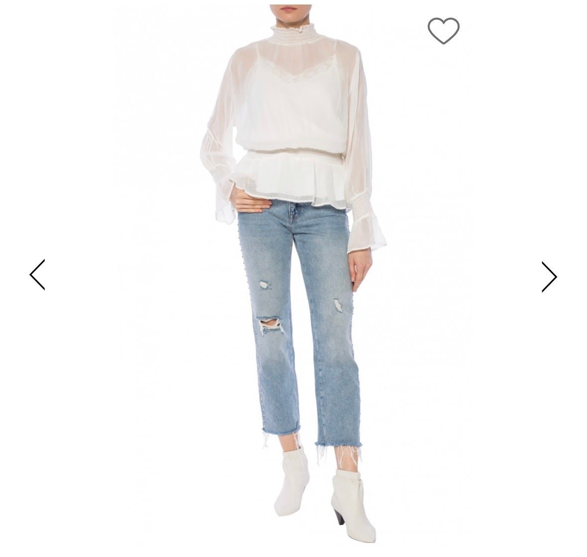 big discount NWT AllSaints Clarette Top in Oyster Size 