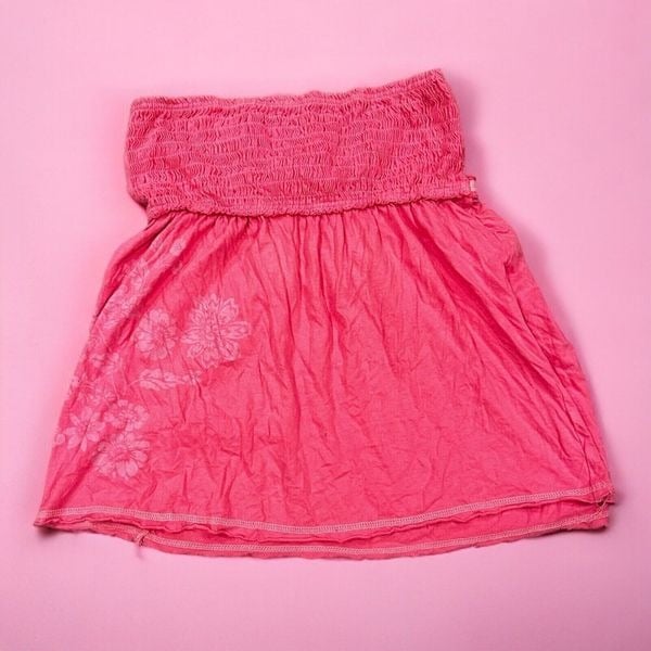 Simple Women’s Y2K 2000’s Strapless Tube Top Babydoll Sz Medium Pink Smocked Tie Back p2LtwzPXq Online Exclusive
