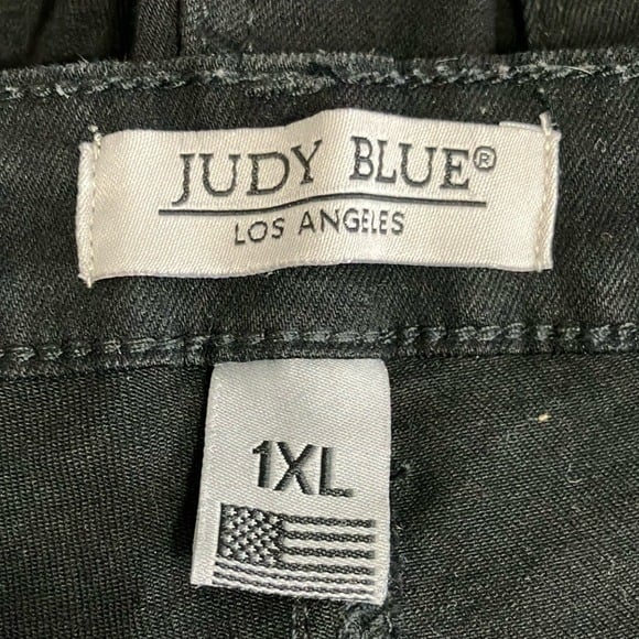 big discount Judy Blue Black Skinny Jeans Womens 1XL Distressed Rip Stretch Denim Raw Hem nVAszShNF just buy it
