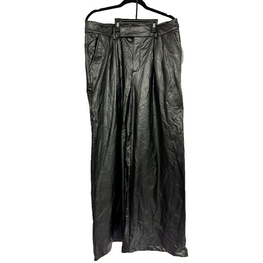 large selection Scoop Womens Faux Leather Wide Leg Brown Pant Size L 12-14 n9OfXhpv5 outlet online shop