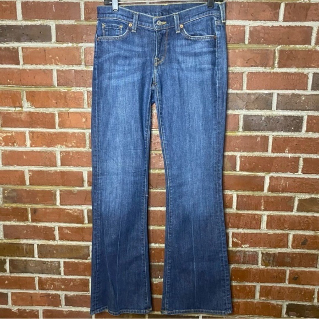 where to buy  Lucky brand by Gene Montesano Zoe Flare Jeans 6/28 n2mt07Udy no tax