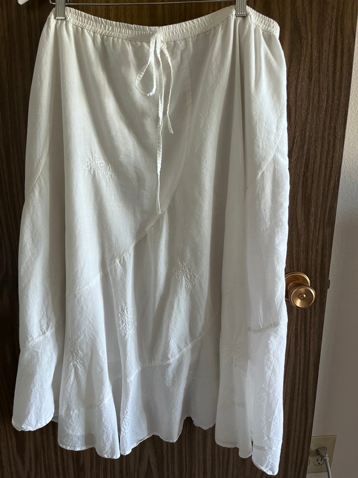 Cheap Metrowear 3X white Cotton Skirt Preowned KIQ9xY68