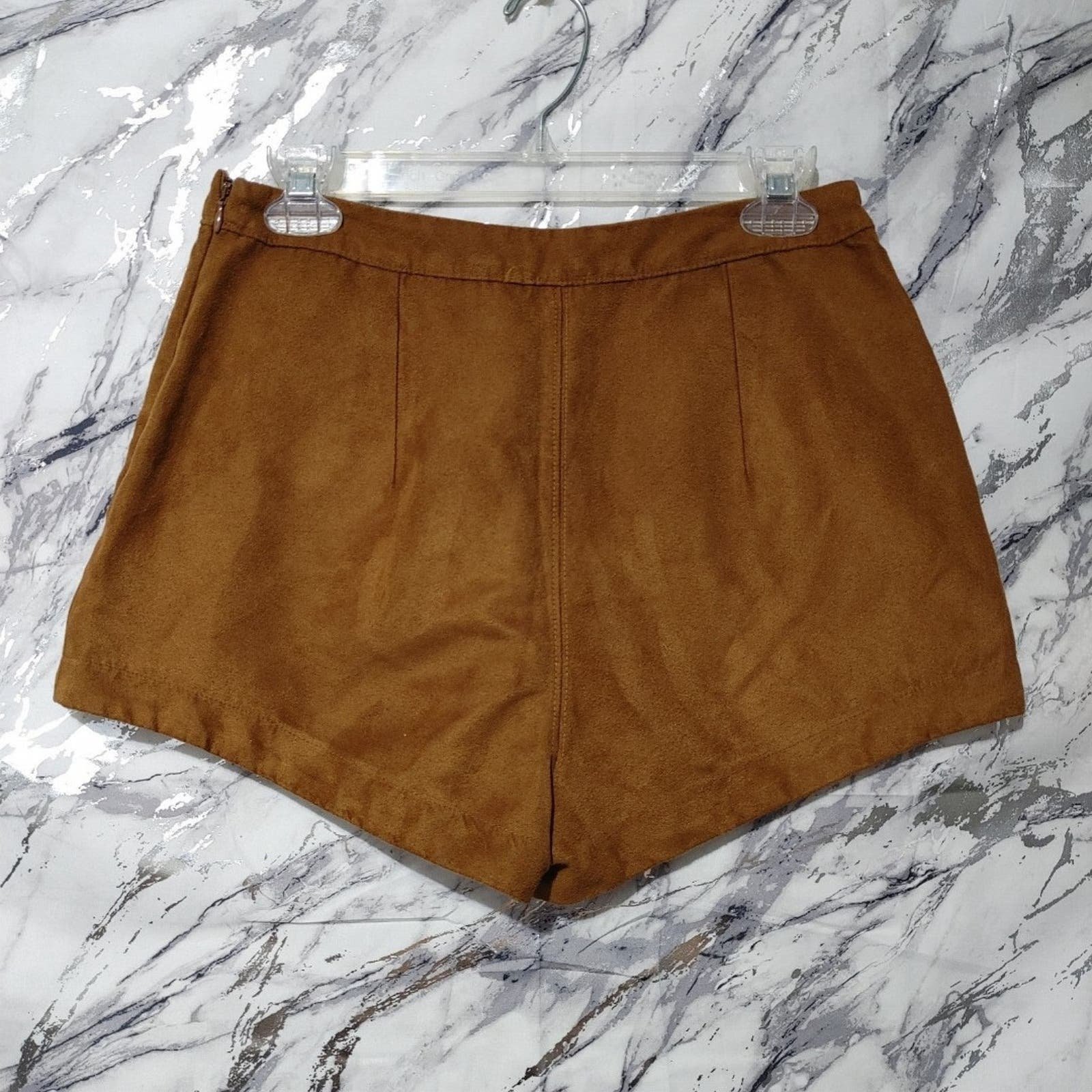 good price Hollister tan faux suede shorts GBq5Pv77O Outlet Store