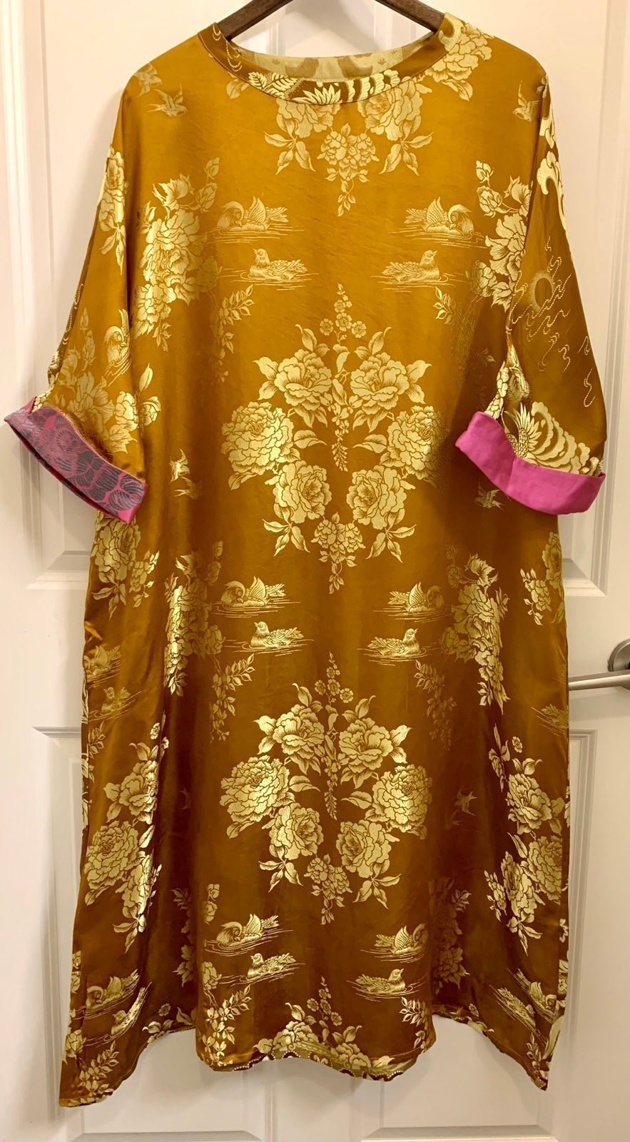 large selection Mulberry Silk Tunic Dress Robe NEW me0X