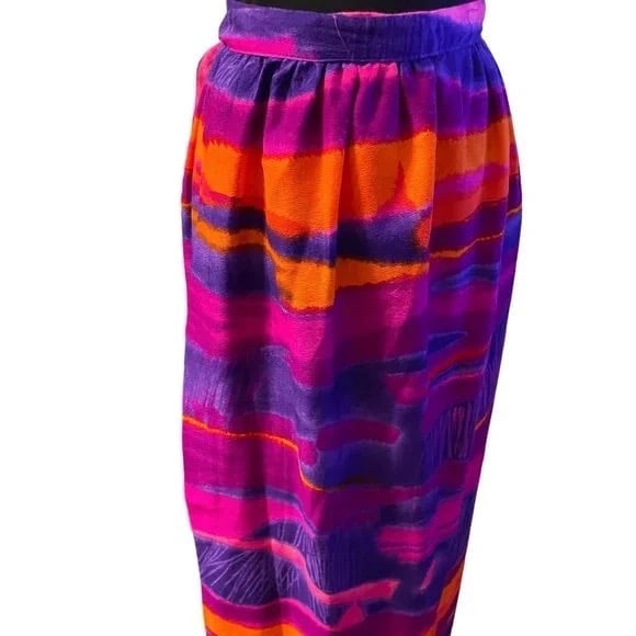 Discounted Hippie vintage psychedelic print maxi wrap skirt, Alice of California HqLlmPX3f Outlet Store