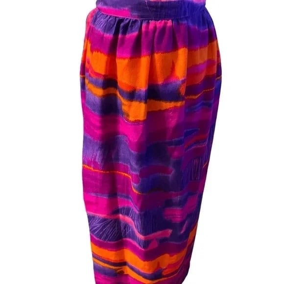 Discounted Hippie vintage psychedelic print maxi wrap skirt, Alice of California HqLlmPX3f Outlet Store