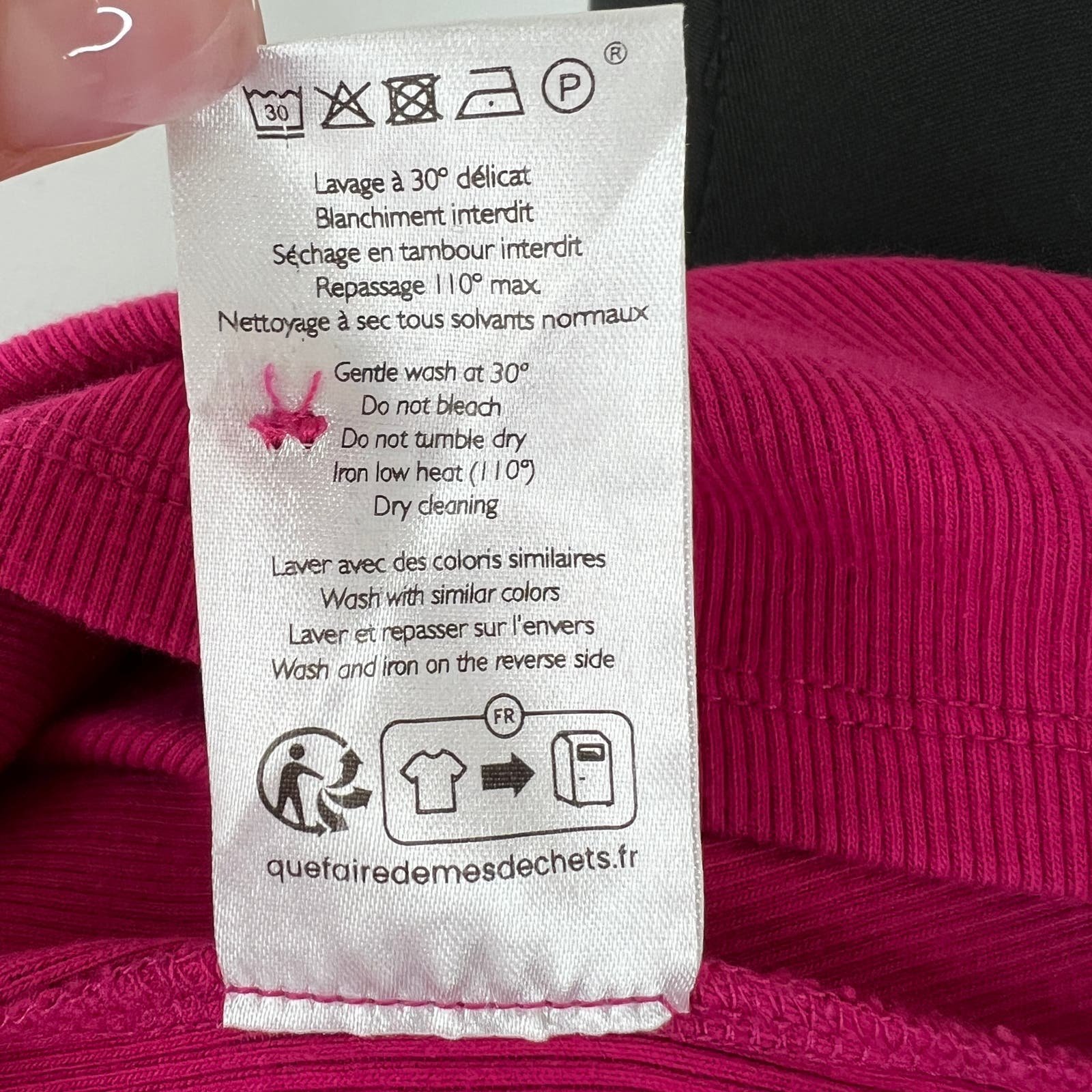 Popular SEZANE Fuchsia Pink Organic Cotton Round Neck Short Sleeve Theodora T-Shirt Sz S ORBZVuhbj Cool