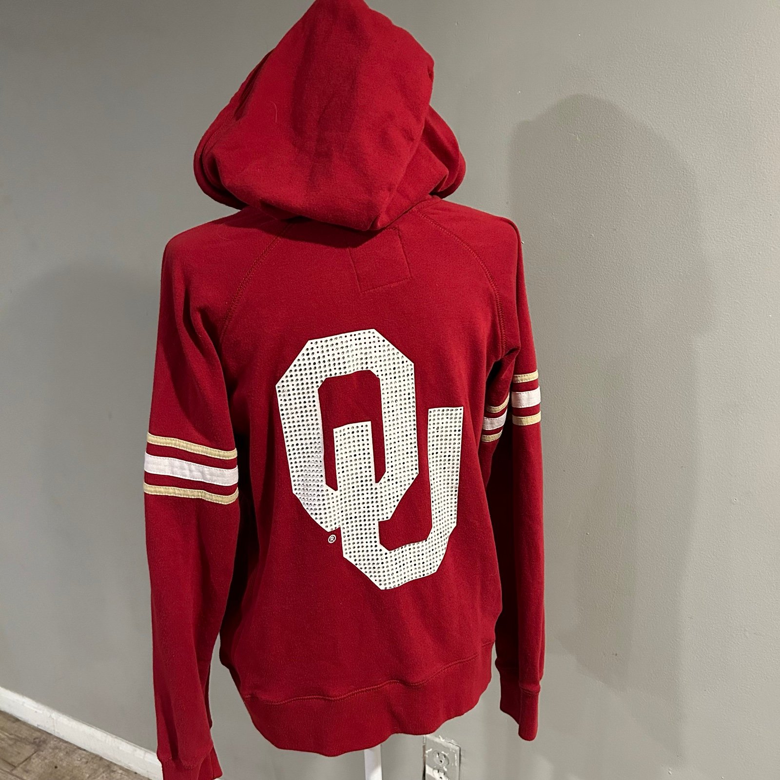 Affordable OU Sooners Vintage Y2K Sequin Hoodie Women’s XL University of Oklahoma gxMYVD9t2 for sale