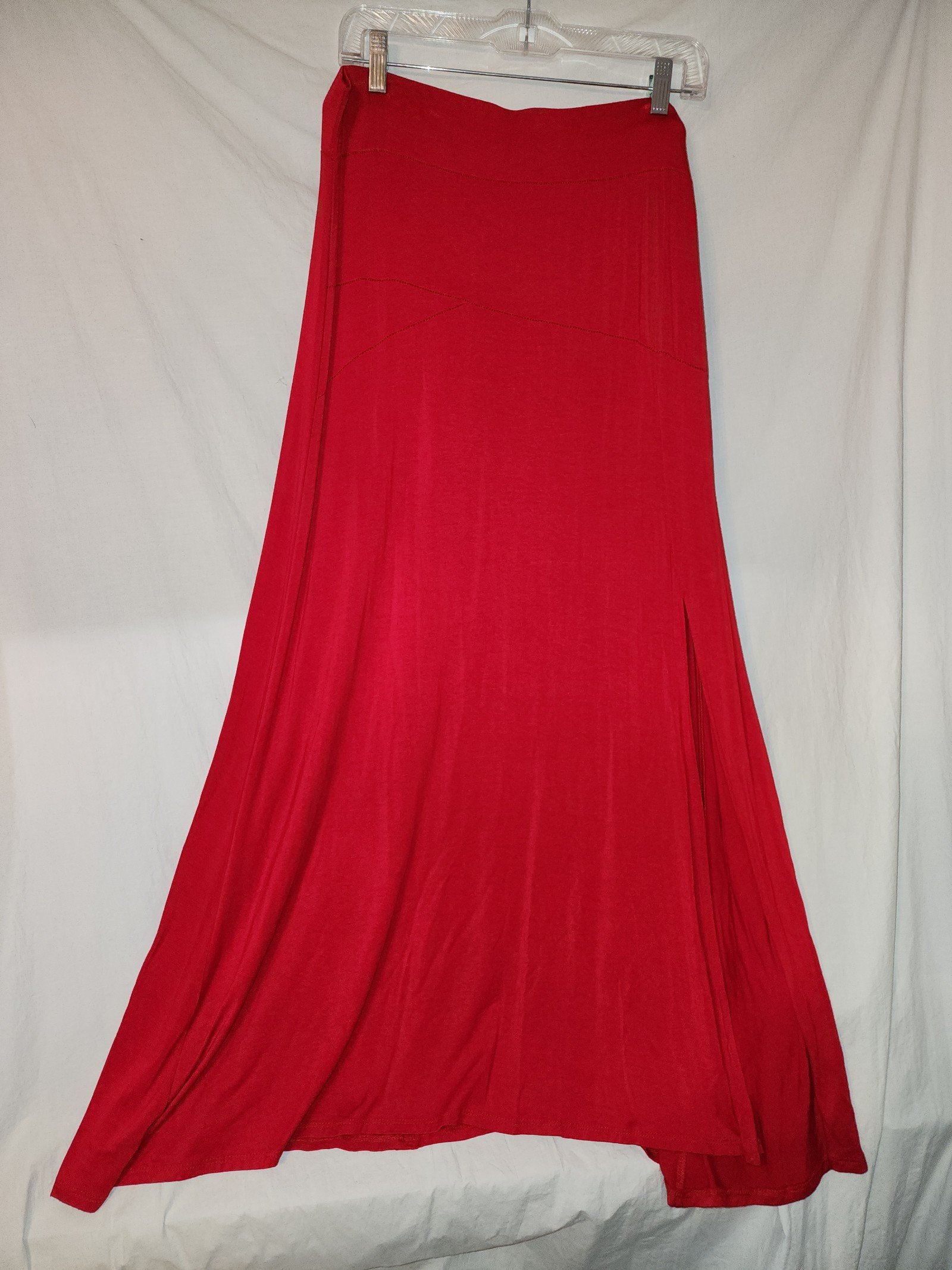 Wholesale price Roz & ali womens size large red long side slit maxi Skirt Pfg2RJWw4 all for you