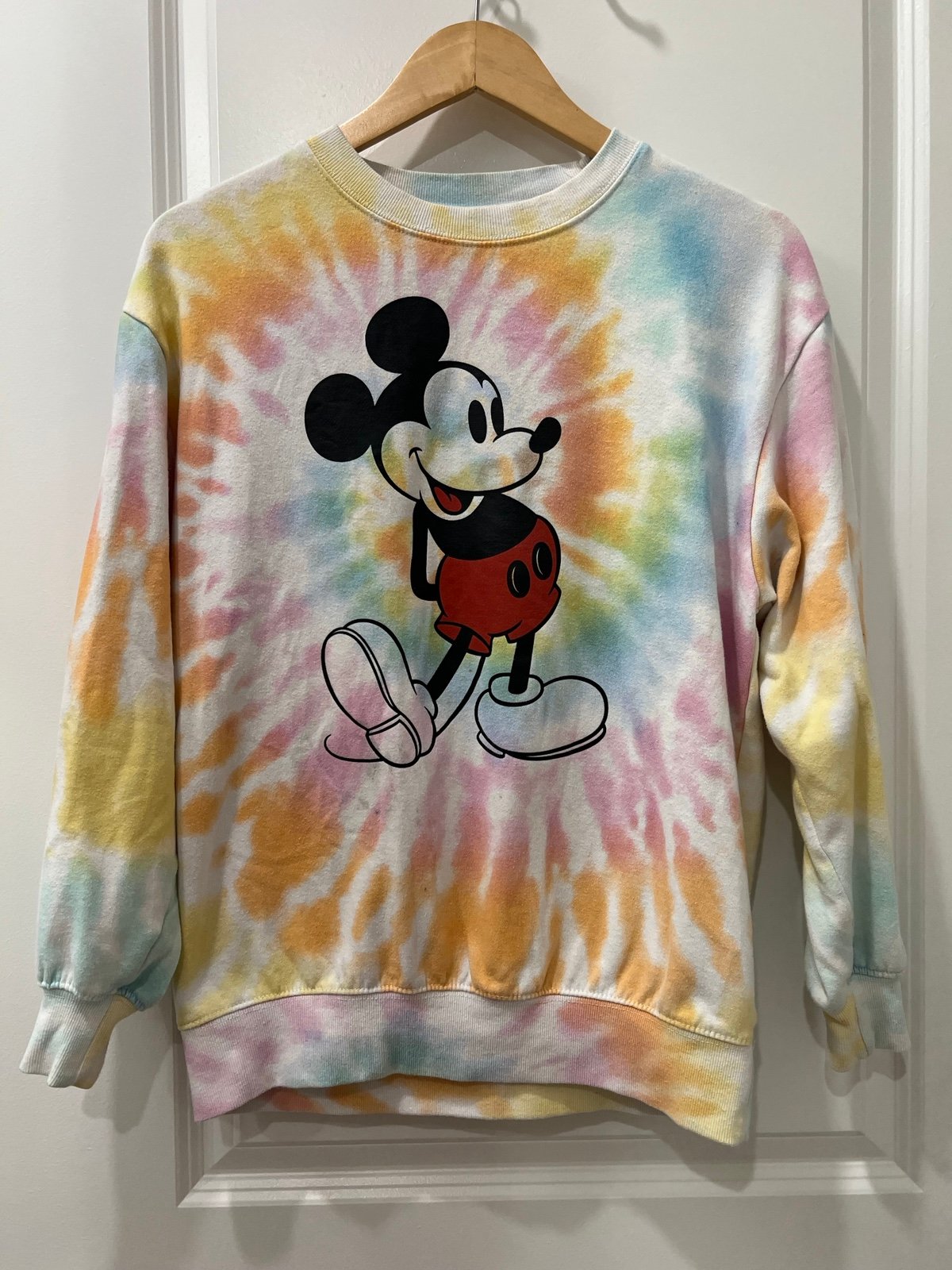 large discount Mickey Mouse Tie Dye Pullover fqu4QMefL 