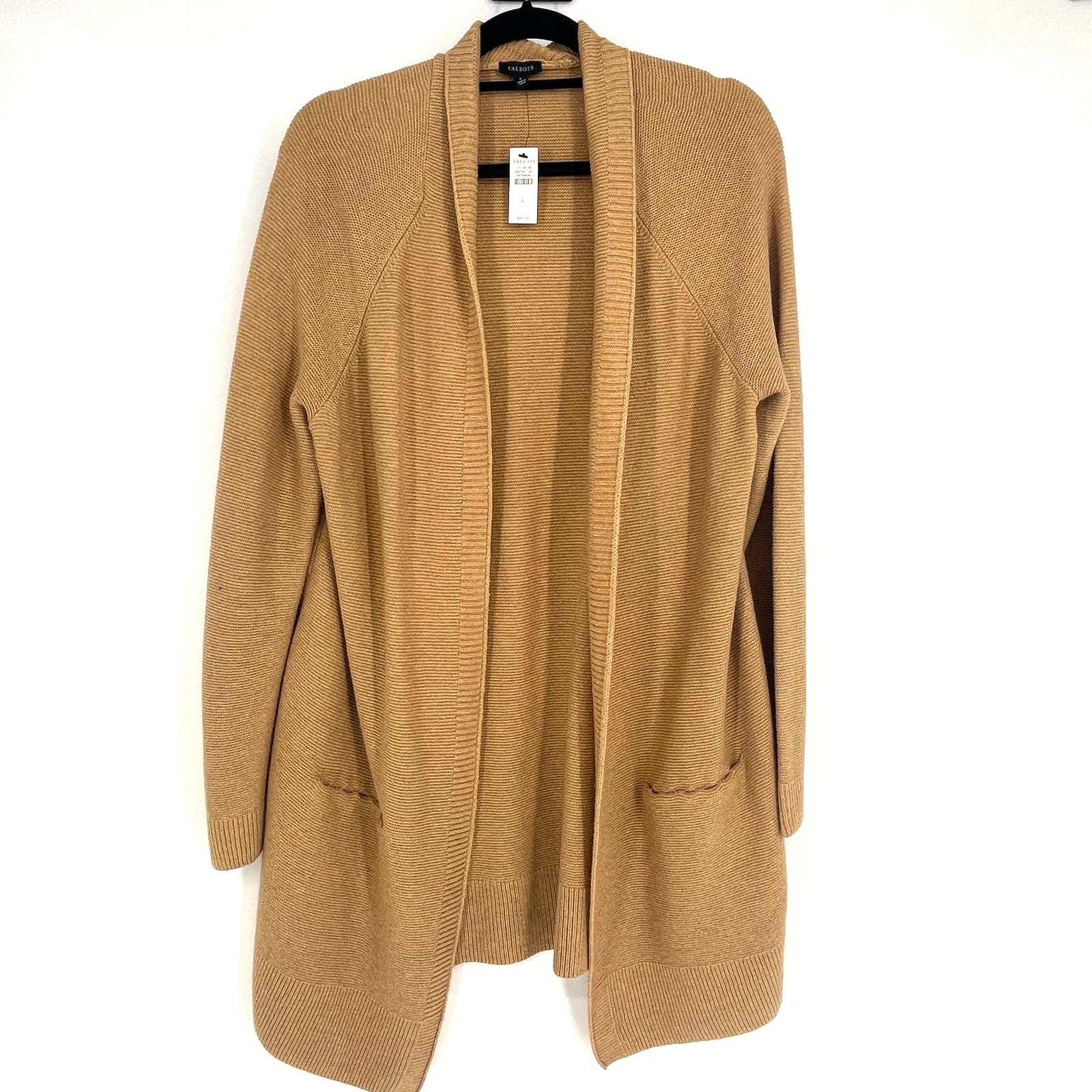 Special offer  Talbots Open Cardigan Size L NWT $99 pBO