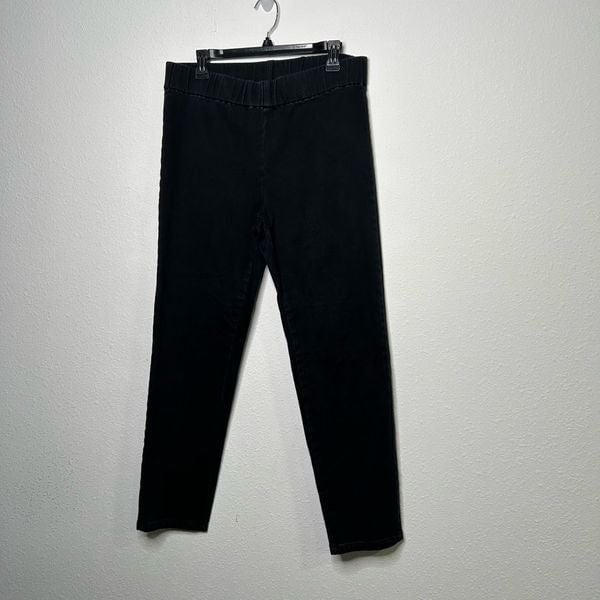 big discount Soft Surroundings Women’s Black Pull On Straight Leg Stretch Pants Size L o30ylGDCm US Outlet