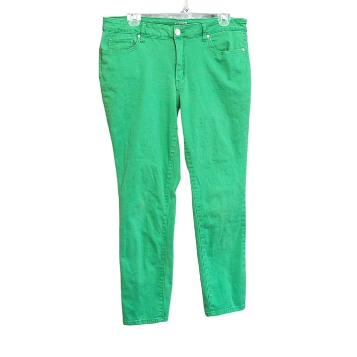 where to buy  Crown & Ivy Womens Ankle Length Green Stretch Jeans Size 12 Skinny (35x27) mXiRoyrWt Low Price