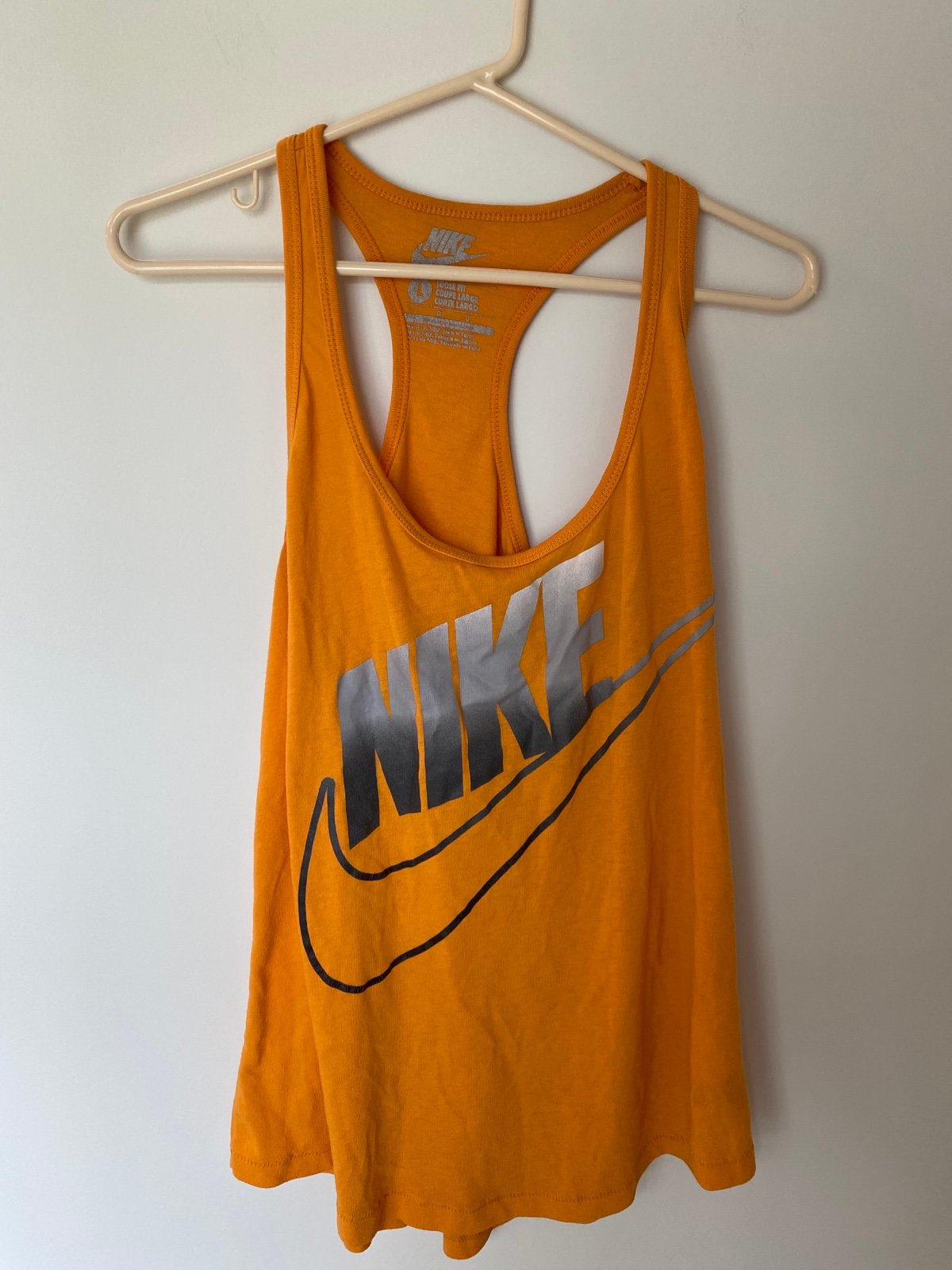 Authentic NIKE Yellow Loose Fit Racer Back Tank NTHcnzTpa Cheap