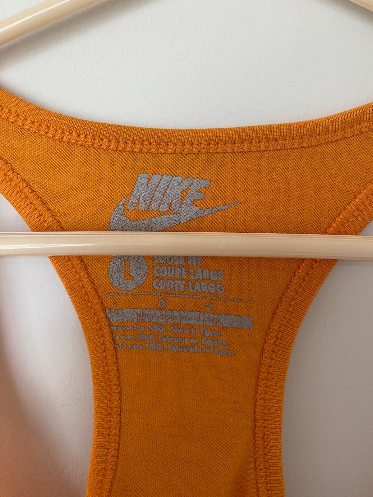 Authentic NIKE Yellow Loose Fit Racer Back Tank NTHcnzTpa Cheap