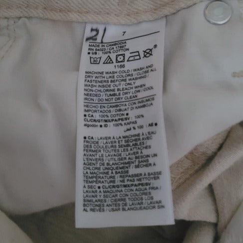 Gorgeous Old Navy Ivory Jeans w/Frayed Hems 7 GGZfEGDcP well sale