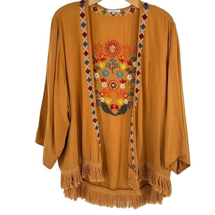 Personality jodifl women´s topper cardigan embroidered open size medium rayon fringe mb21mQEHW Store Online