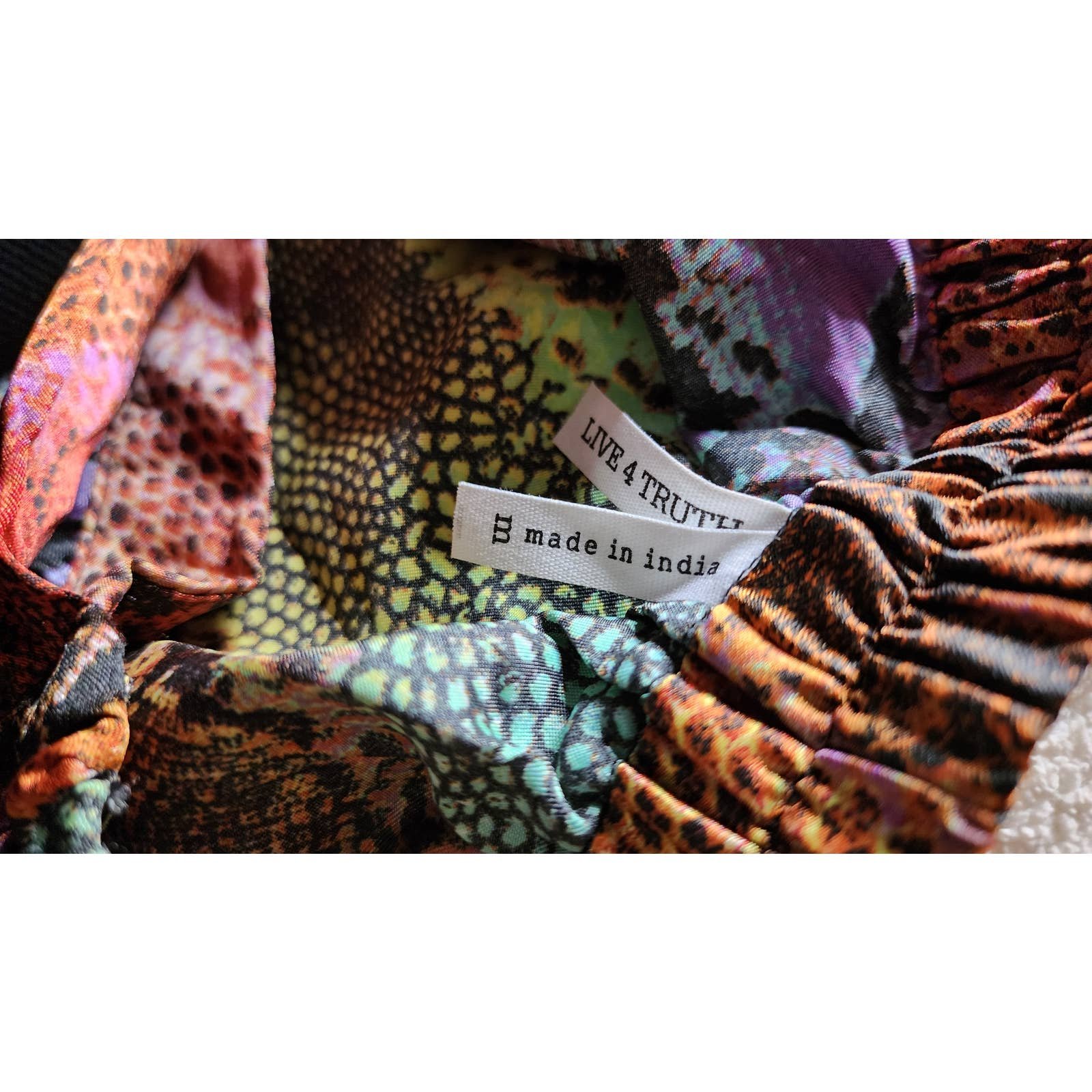 High quality Glam Rock Shiny Rainbow Snake Print Skirt Size Medium nekeRsjcd US Sale