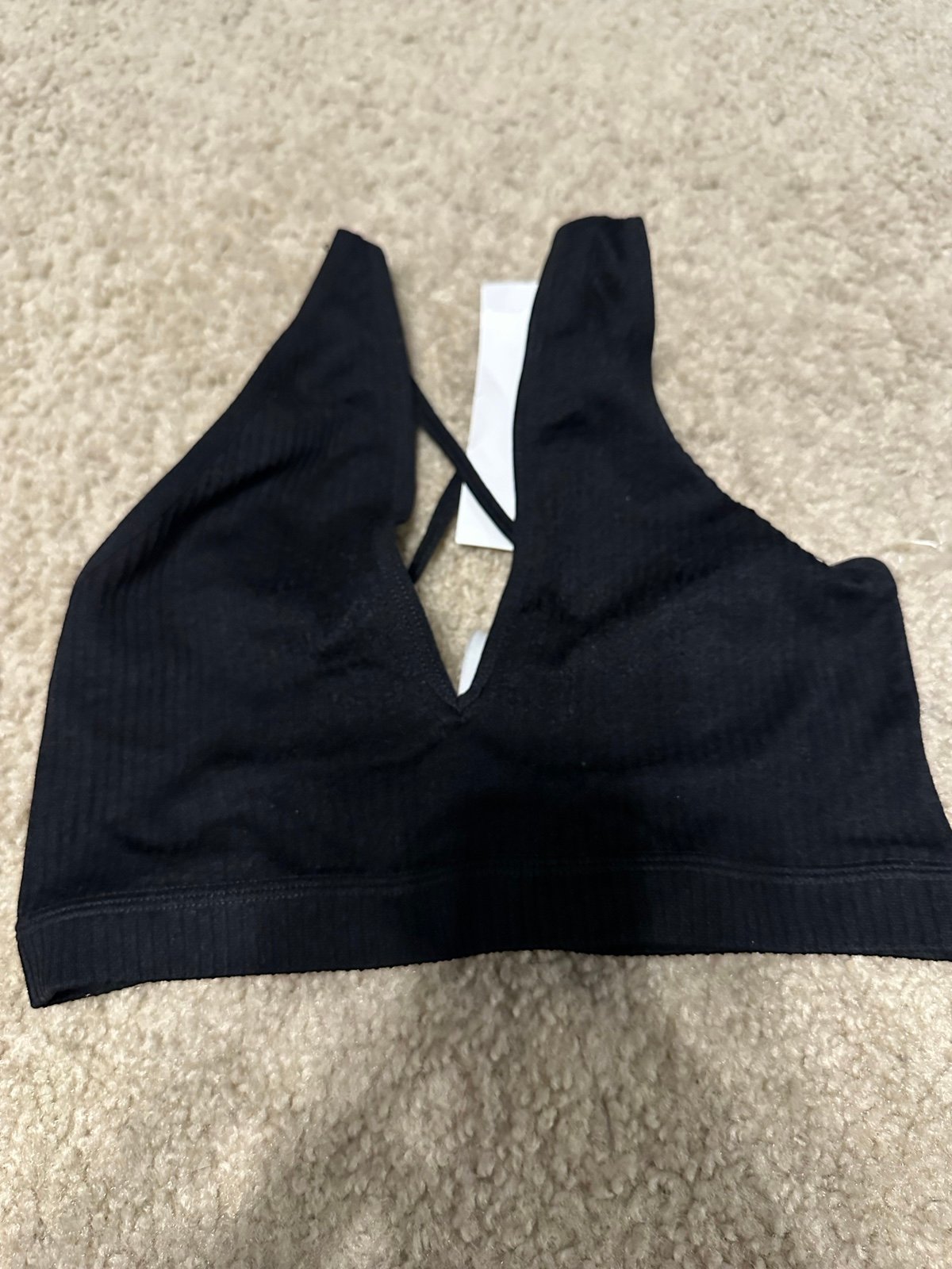 large selection Black cross cami tank top size small nw