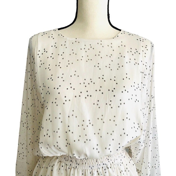 Custom Storia Women´s White Ruffle Smocked Dress Size Small Open Back oDADomavF Discount