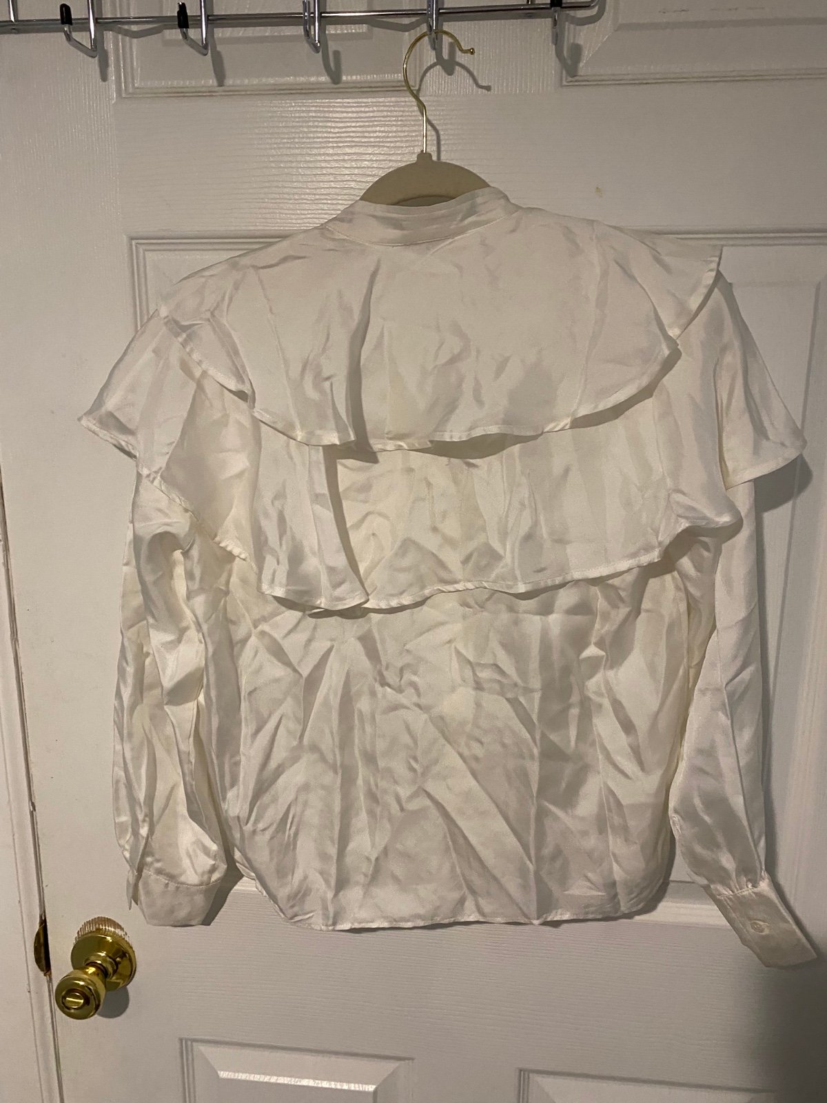 Elegant Sandro ruffle silk blouse nwt nIFf5g9y5 Outlet Store