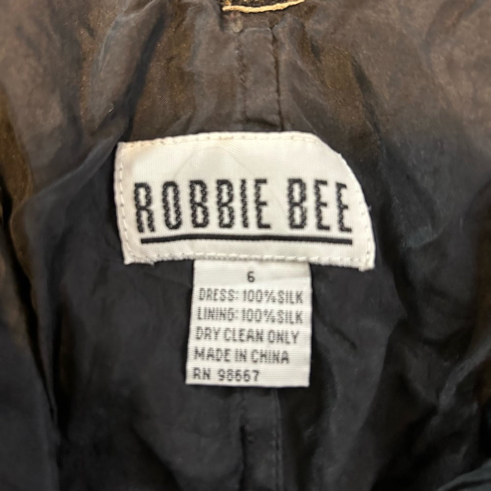 big discount Vintage Robbie Bee 100% Silk Dress HLWxQhcKf Hot Sale