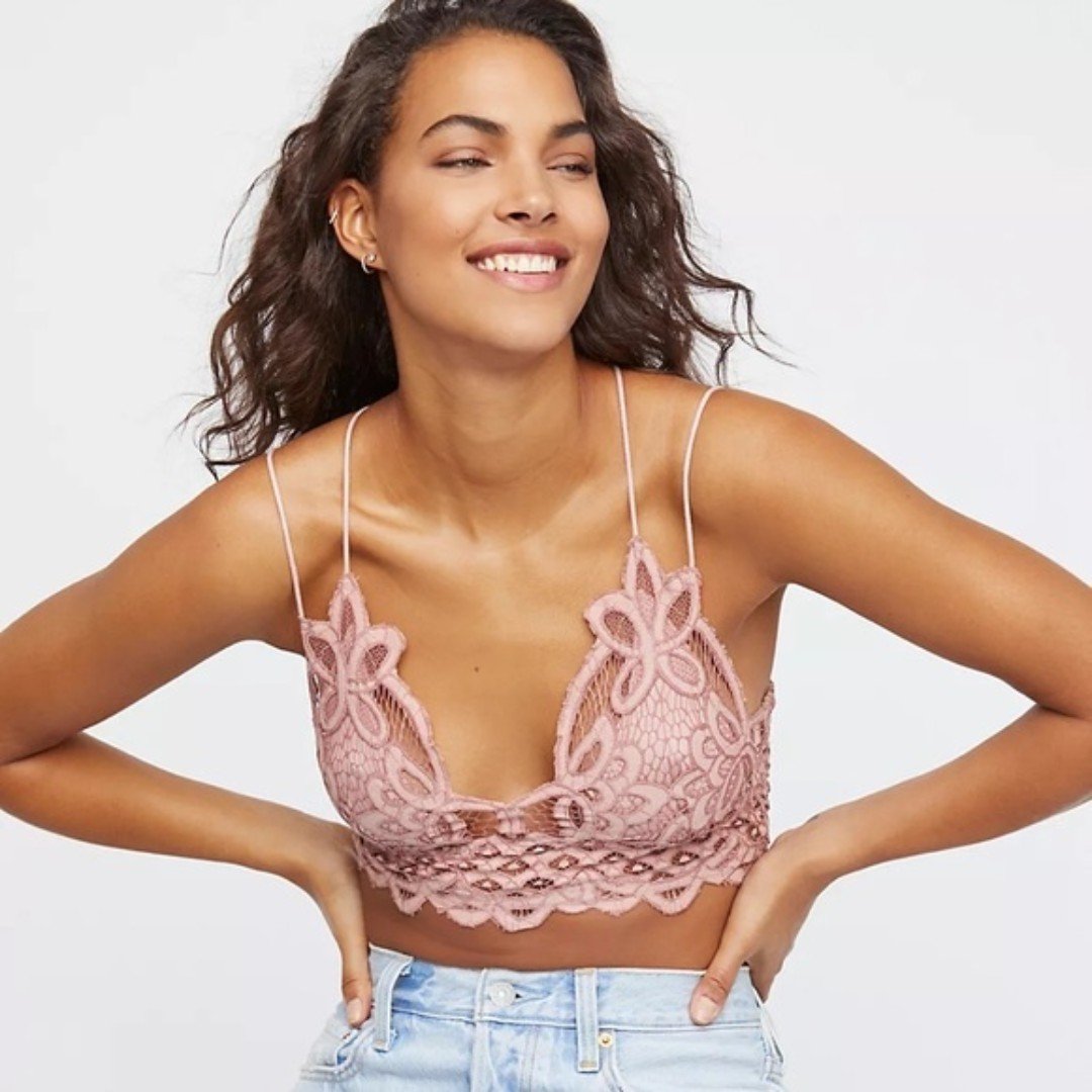 Latest  Free people one Adella lace dainty bralette in 