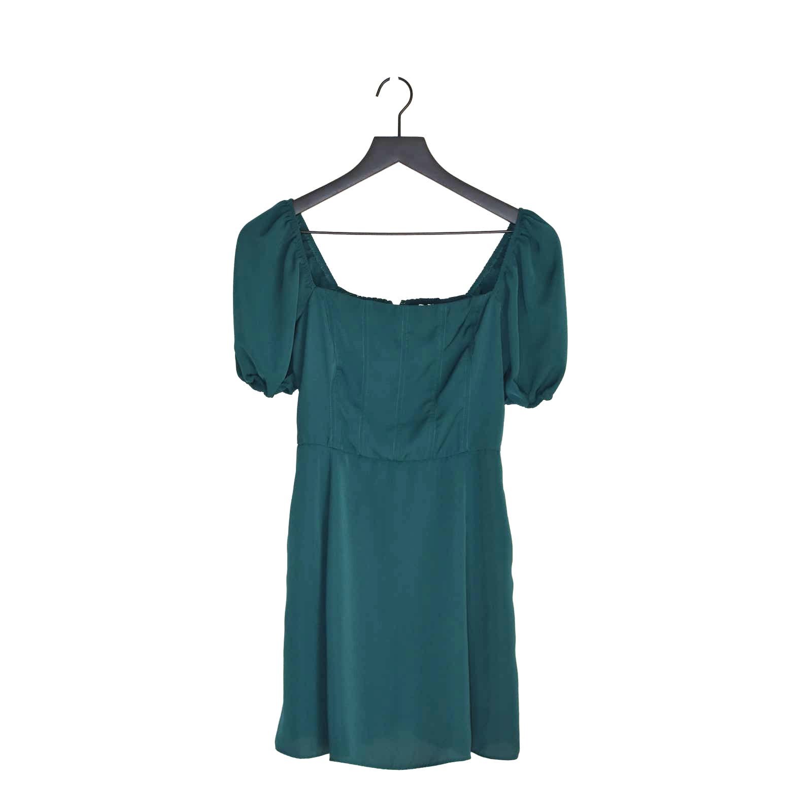 reasonable price Abercrombie & Fitch Green Short Sleeve Dress Size S iiYiSsbR0 no tax