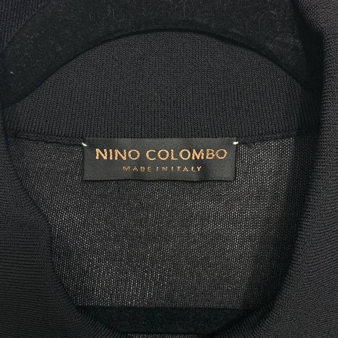 Factory Direct  Nino Columbo Knit Long Sleeve Button Front Mini Dress Women´s Sz 46 (XL) Black hKuCY6paO US Outlet