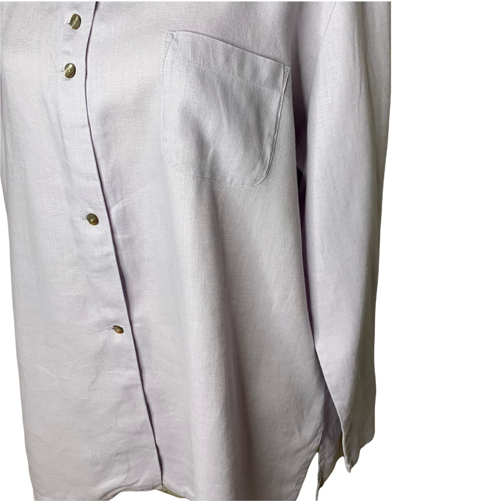 Exclusive J. Jill Purple Linen Tunic Top Size Large heDcCguTZ Store Online