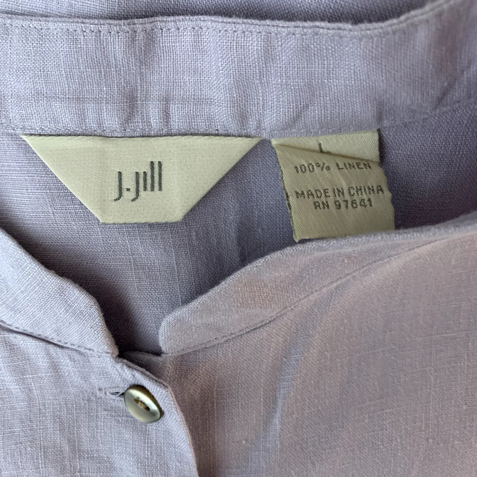 Exclusive J. Jill Purple Linen Tunic Top Size Large heDcCguTZ Store Online