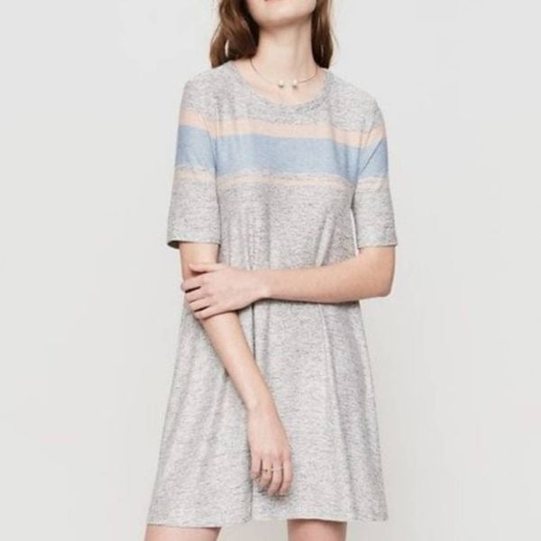 Elegant Lou & Grey MarlKnit Striped Swing Dress Size Large izlMeZQ5h Wholesale