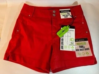 floor price D Jeans High Waist Shorts Red Women’s Sz 6 