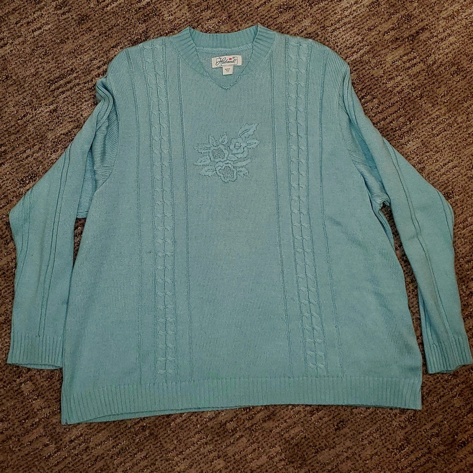 Great vintage floral embroidered sweater Iq1SCwhQq Cool