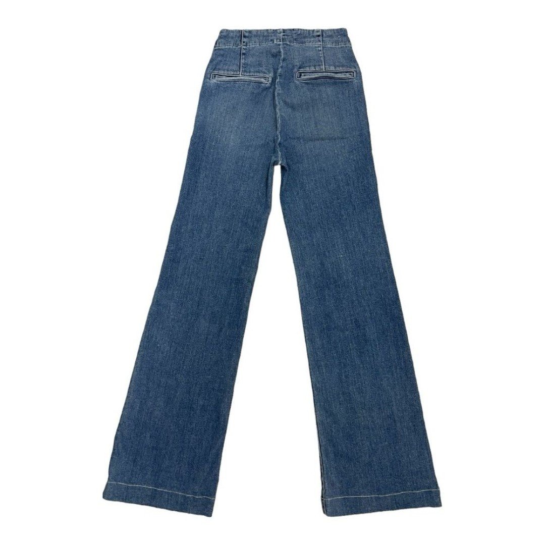 save up to 70% FRAME Sailor Button High-rise Wide Leg Jeans Blue Denim Women’s Size 24 OEudetn12 on sale
