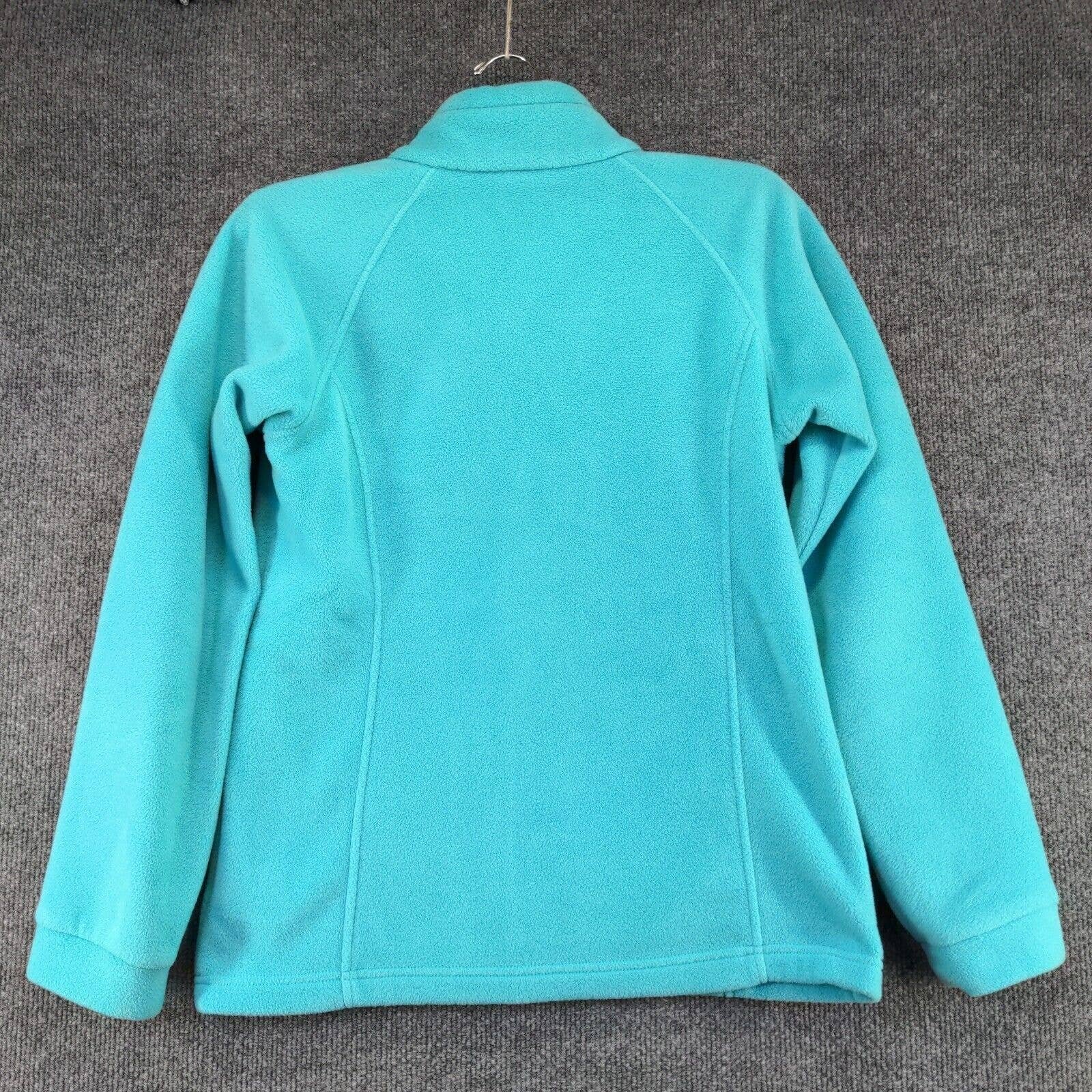 Buy Columbia Women´s Fleece Jacket Blue Large Logo Front Zip Long Sleeve Pocket LfibD3p83 hot sale