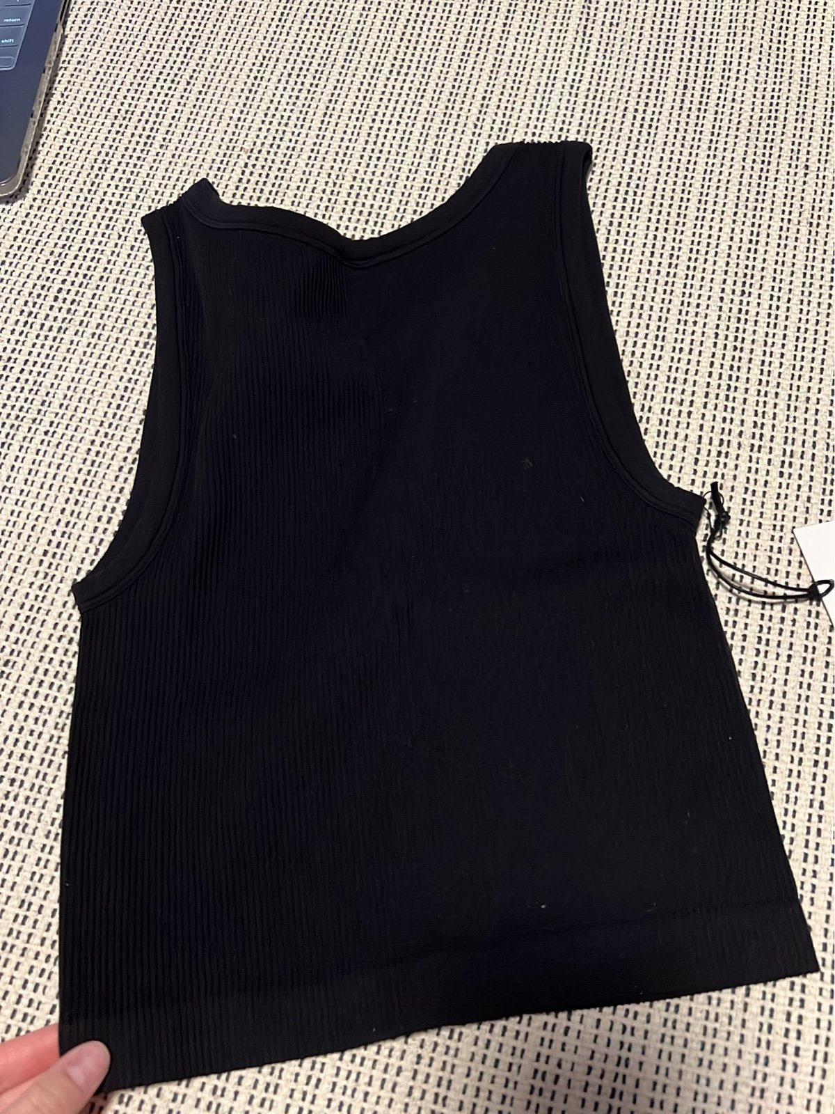 Exclusive Aritzia Black Sinched Seamless Tank Top PK9vNsHhv Factory Price
