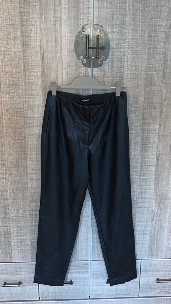 High quality EXPRESS High Waisted Faux Leather Ankle Pant PlE3O11zg just for you