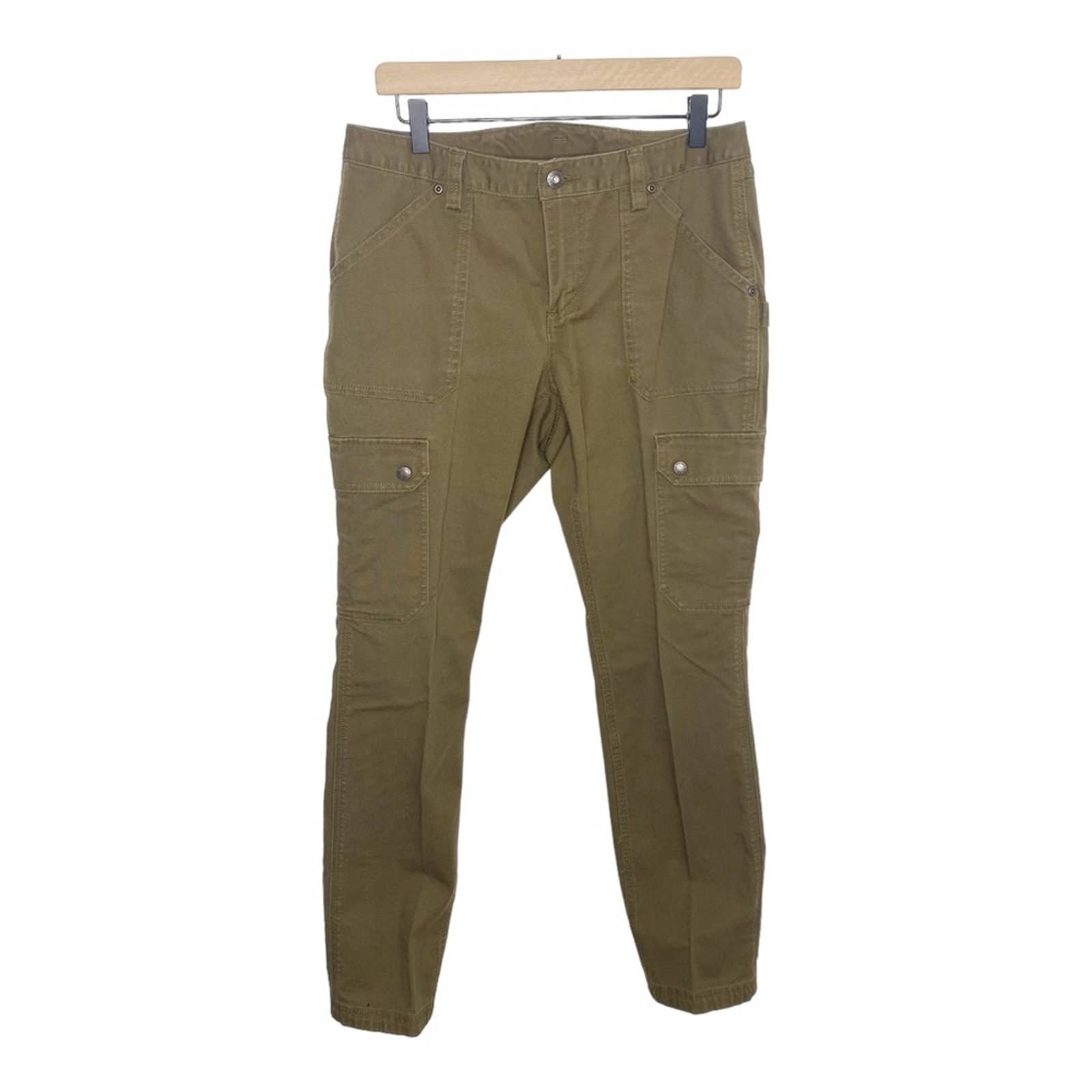 Nice Duluth cargo jeans pants olive green size 10 Iq7UB