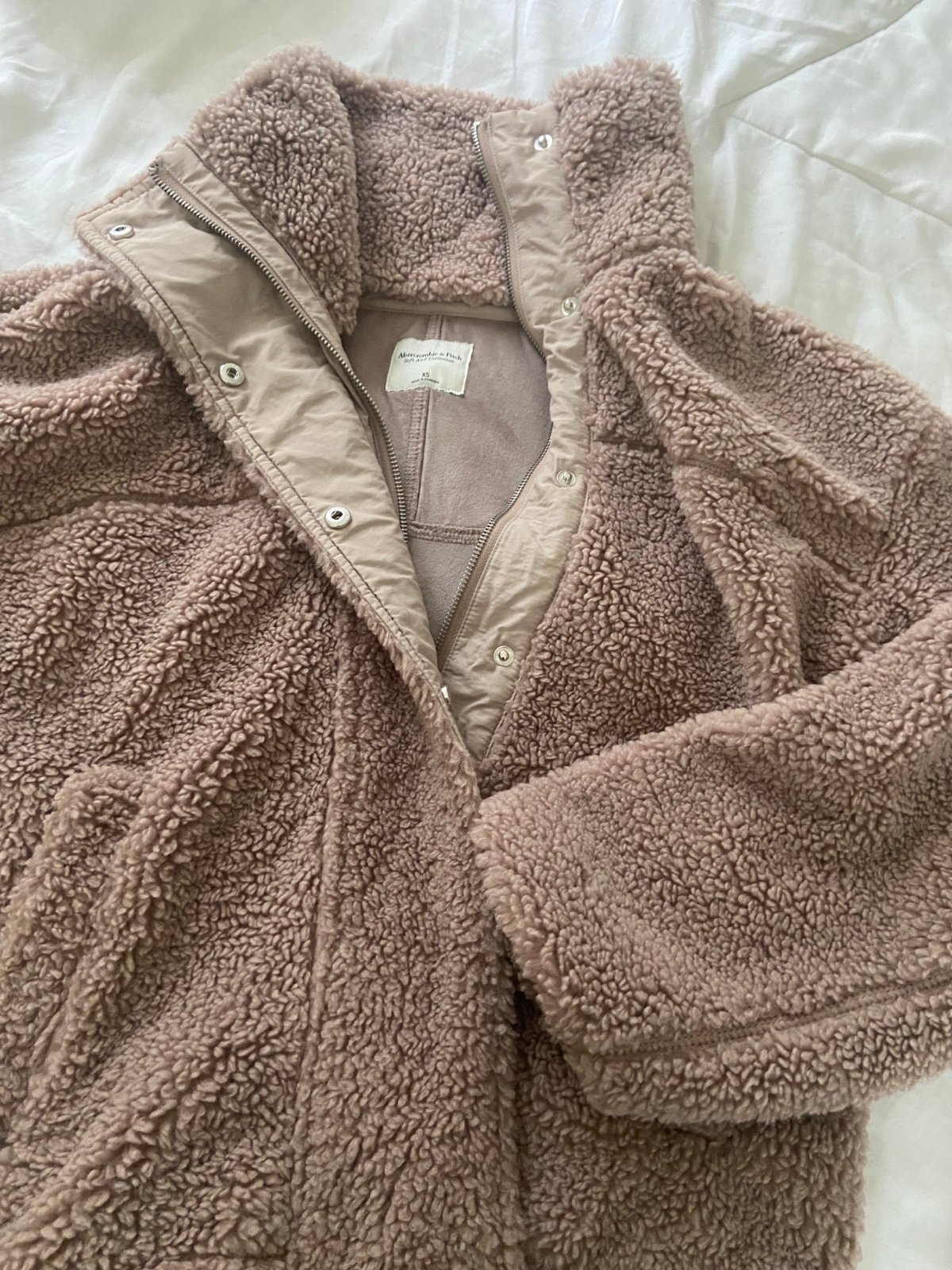 Comfortable Abercrombie Faux Fur oversized Jacket XS itZPItAP2 Fashion