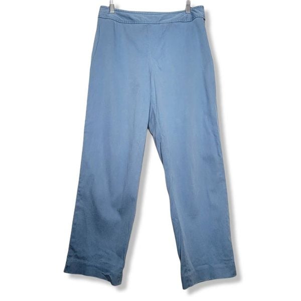 Factory Direct  Talbots Stretch Side Zip Flat Front Pant Blue Size 12 Petite HZbtlhfDc no tax