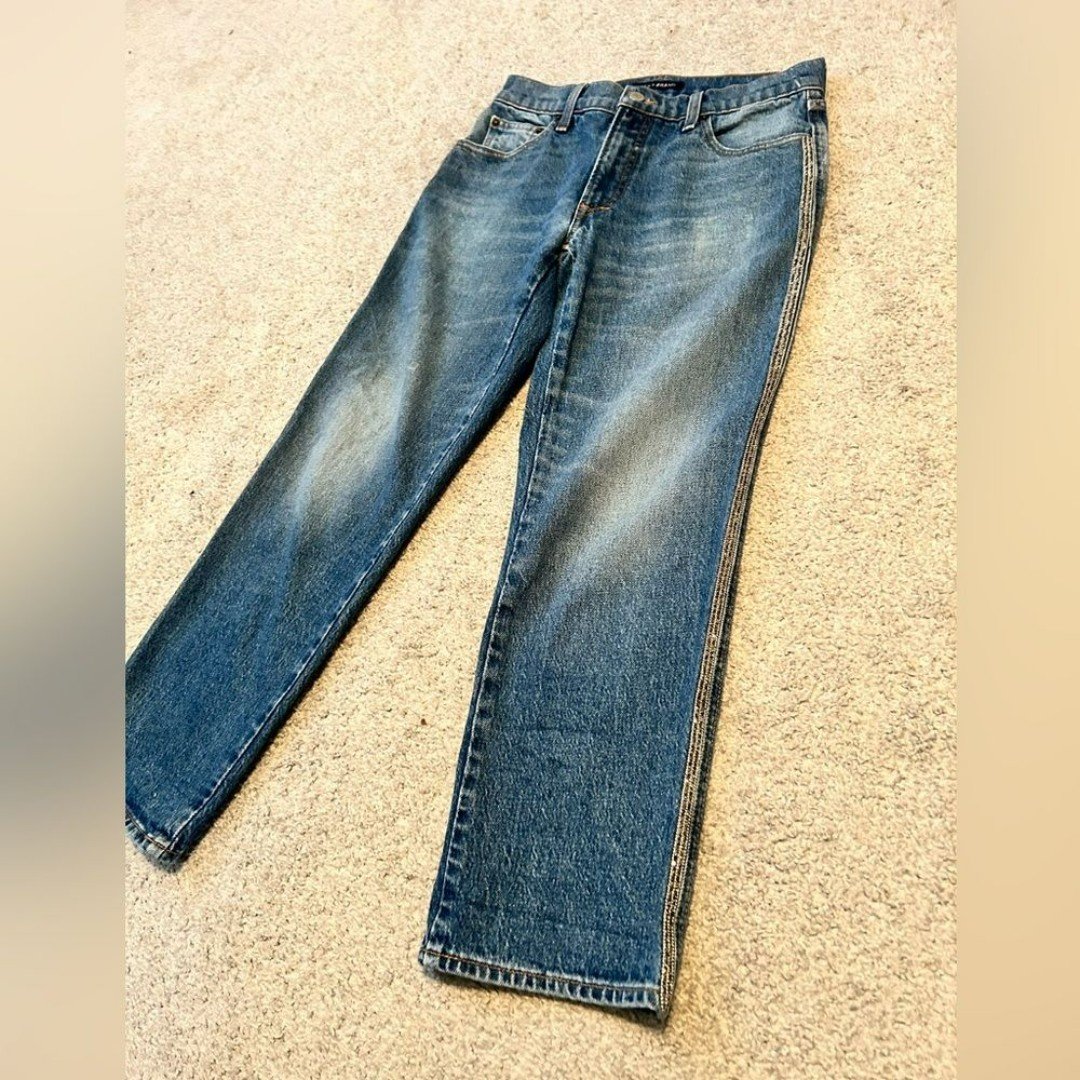 Gorgeous Lucky Brand mid rise straight jeans sz 2 bling sides cropped pltRGw9pc Discount