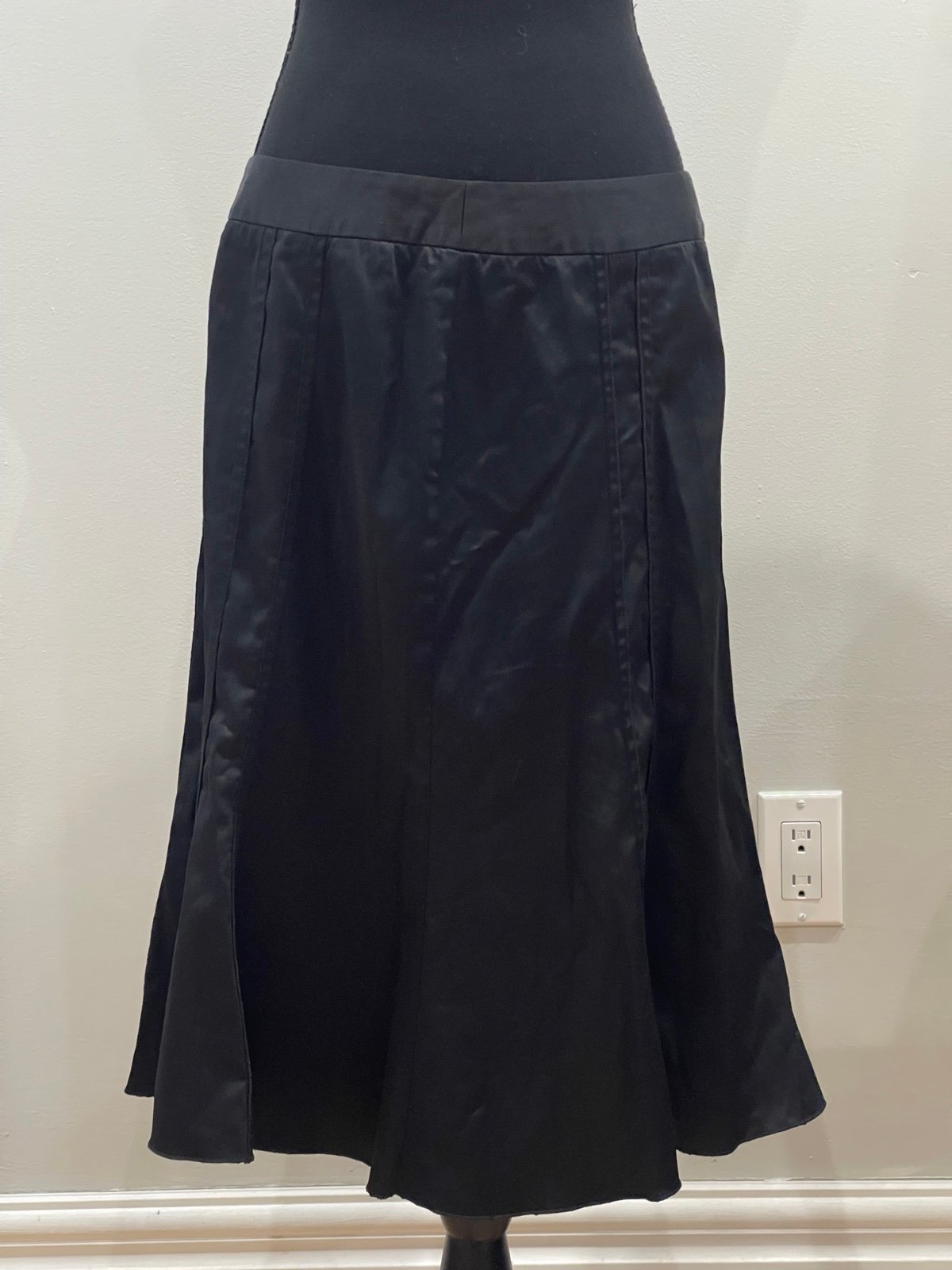 Promotions  B. Moss 10 Black Back Zipper Midi Skirt GjiHsDkFD well sale